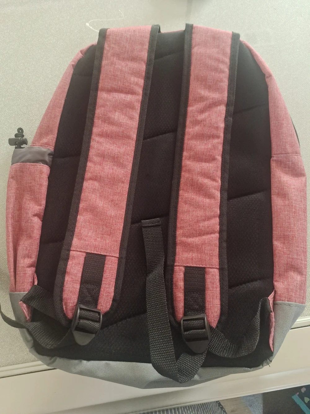 Men's Two-Tone Red and Black Everyday Backpack